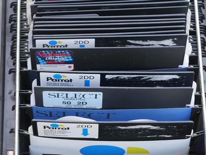 various-Good box  of 66 5.25in DS DD disks 